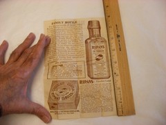 Vtg Medical Remedy Pharmacy Quack Cure – Chocolate Coated Ripans Tabules Tin