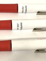 Pharmaceutical Drug Rep Vintage 3 Pens Singulair Collectible Promo Red Orange