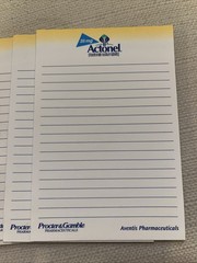 6 Pharmaceutical Drug Rep Post-It Note Pads Actonel Procter & Gamble Aventis
