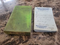 File Box & 97 antique prescriptions (1913) – Opium, Morphine, Dionin, Codeine