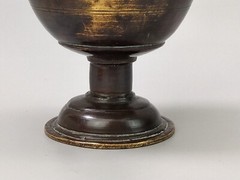 Greek Brass mortar chalice shaped early 19th century