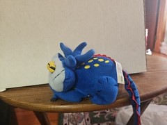 Protonix Gerd Gerdie Blue Dragon Monster Promo Plush Toy Hugger 7 Inch