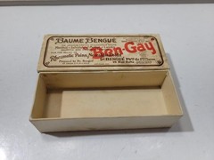 Vintage 1933 Baume Bengué Ben-Gay Empty Ointment Box Paris Apothecary Ad NJ