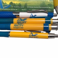 Abilify Drug Rep RARE Note Pad Tape Measure Metal Ink Pens Pharmaceutical Lot
