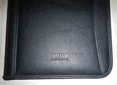 Prilosec Drug Pharmaceutical Advertising Logo Leeds Leather Padfolio Notebook