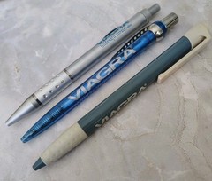Lot of 3 Pharmaceutical Drug Rep Viagra Promo Pens Advertising