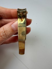 Vtg Pharmaceutical Advertising Promo IMODIUM Nail Clippers Gold Tone USA Made