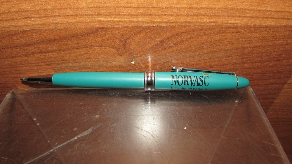 Vintage RARE Pharmaceutical NORVASC DRUG REP PEN Artistic Colors Does Write