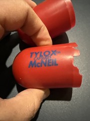 Vtg Tylenol Codeine Tylox Large Pill Box Capsule McNeil Pharma Drug Rep Promo 5″