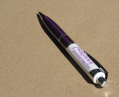 Exceptional Faslodex Metal PEN Drug Rep Pharmaceutical Promo Metallic Purple