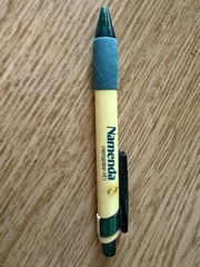 Green & Yellow Namenda LOGO Clicky PEN Drug Rep Pharmaceutical Advertising WORKS