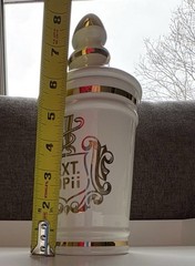 VTG Pharmacy Apothecary EXT OPii (opium extract)Canister Jar Cream & Gold Owens