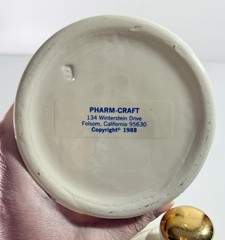 VTG PAPAVER FRUCTUS (Poppy Fruit) Apothecary Jar Pharma Craft Ceramic EUC