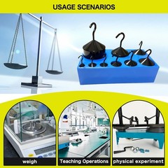 Hook Weight Set,9 Piece Hooked Weight Mass Set 10g – 1,000g