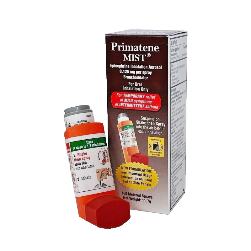 20X Primatene Mist Epinephrine Inhalation Aerosol 0.125 mg Per Spray- New Sale
