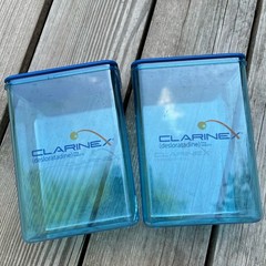 Drug Rep Clarine x Rectangle 7x2x5 Approx Canister Lid Doctor Medical Exam Room