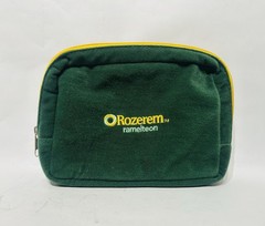 Rozerem Ramelteon Bag Case TAKEDA Drug Rep Sleep Small Travel Green Faux Velvet