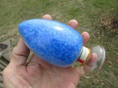 COPPER SULPHATE Show Bottle DISPLAY Dome LABORATORY APOTHECARY SCIENCE Chemical