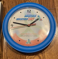 Vintage Micardis HCT Wall Clock Drug Rep 10″ w/original Box Doctors Office Prop