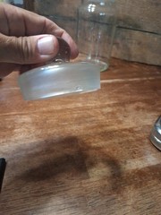 British Made S3 X237 Apothecary Jar Vintage 1980s Heavy Clear Glass 9.75 Inches