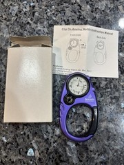 Nexium the Purple Pill AstraZeneca Analog Watch Compass Carabiner New In Box