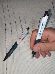 Drug Rep 2 LIPITOR Heavy Metal Silver Beautiful Click Pens Caduet Pearl