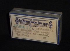 Vintage Charleston Naval Base, SC Hinged Drug Store Pharmacy Pill Box – Navy