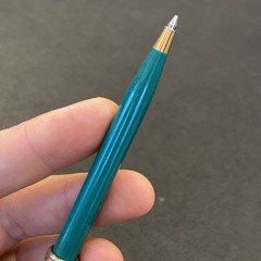 Vtg PFIZER Pharmaceutical Drug Advertising Sales Rep Pen Norvasc Blue Teal Green