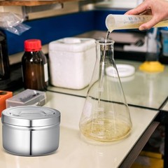 2 Pcs Stainless Steel Ointment Jars with Strap Handle Cover 7.5 oz Capacity G…