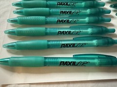 Lot Of 14 Paxil CR Drug Rep Pharmaceutical Promo Advertising Pens Plastic