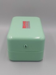 Vintage Seafoam Green MCM locking DrugSafe Apothecary Drug Store Pharmacy NOS