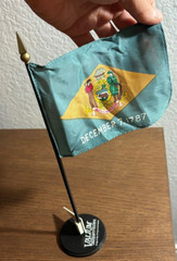 Pharmaceutical Rep Valium 1787 flag VINTAGE 80s 90s drug pharma promo swag