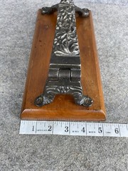 Apothecary Medical Cork Press Mounted on Wood Plinth Antique
