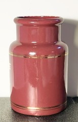Vintage Pharmaceutical Advertisement Container „TRANDATE“ – Glaxo- Burgundy Gold