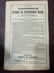 Antique Medical Brief Pharmaceutical Advertising Sheets c1888 Lot of 5