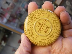 Vtg Medical Remedy Pharmacy Quack Cure – Chocolate Coated Ripans Tabules Tin