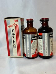 Vtg Neobovinine 20 Liver Concentrate Preparation Bottles With a Box