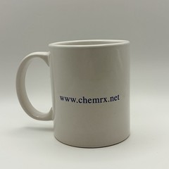 CHEMRX Pharmaceutical Rx Porcelain White Cup Mug Medical Advertising Promo USA
