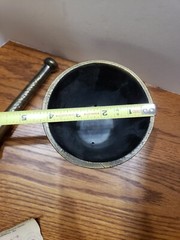 vintage 1977 Schering metal Mortar and Pestle 15th Edition Louis DuFilho