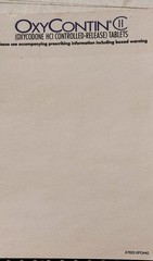 5 Oxycontin Sticky Notepad Pages 4″ x 6″ Drug Rep Pharmaceutical Promo Ad