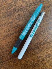 Risperdal Pen Lot Medical Drug Rep Pharmaceutical Working Teal White Rare Metal