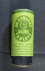 Old Empty Cardboard Medicine Container Dr Edwards Olive Tablets Columbus OH