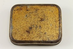 Antique German RISINETTEN Medical Pills Empty Tin Box 1940’s
