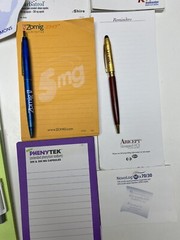 Pharmaceutical Drug Rep Notepads (22) and Pens (14) Miscellaneous Lot