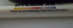 Effexor XR Promotional Pen Metal w/Rubberized Grip – Medium Weight