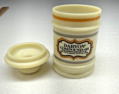 arvon Compound 65 Apothecary Pharmacy Ceramic Storage Jar Canister Vintage
