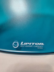 Lipitor Pharmaceutical Drug Rep Advertising Transparent Blue Clipboard