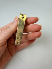 Vtg Pharmaceutical Advertising Promo IMODIUM Nail Clippers Gold Tone USA Made