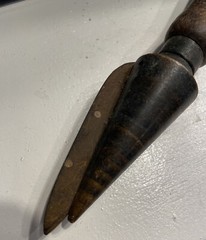 Cork Borer Sharpener Wooden Handle Apothecary Pharmaceutical Chemist, Tube Sharp