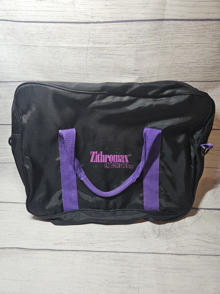 Vintage Pharmaceutical Rep Laptop Tote Bag Promo Advertising RARE